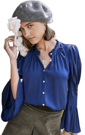 Cartolina Thea Silk Blouse