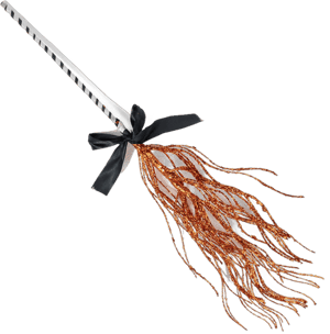 Craig Bachman Glittered Twig Witch Broom