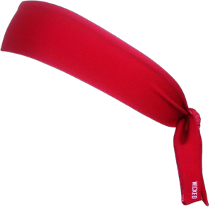 Red Bandana Elastic Tie 2.25 inch Headband by Wicked Headbands