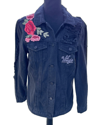 Women's Patch Denim Jacket