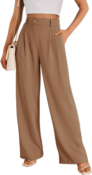 LILLUSORY Women's High-Waisted Wide Leg Dress Pants