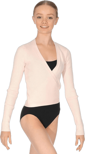 Capezio Women's Ribbed Sweater Knit Wrap Sweater