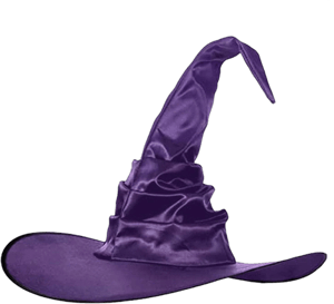 Ruched Witch Hat