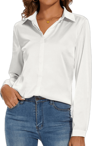 Women's Silk Long Sleeve Blouse