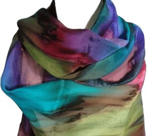 Hand Dyed Silk Scarf