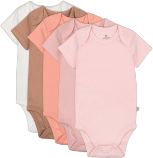 Honest Baby Clothing 5-pack Organic Cotton Short Sleeve Bodysuits