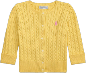 Polo Ralph Lauren Baby Girls Cable-Knit Cotton Cardigan