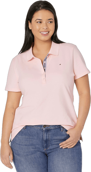 Tommy Hilfiger Women's Solid Short-Sleeve Polo Top