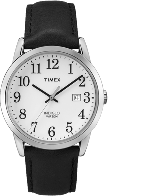 Timex Men's Easy Reader Watch with Leather Strap