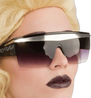 Lady GAGA Costume Glasses - Sunglasses FACE