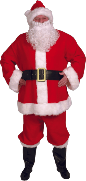 Complete Santa Suit Men's Costume Jacket