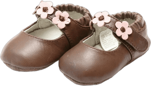 Infant Leather Flower Strap Mary Jane