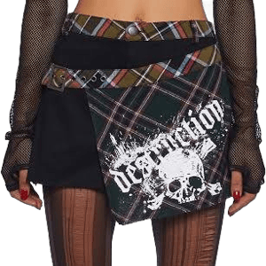 Current Mood Just Destruction Mini Skirt - MULTI / XX-Large