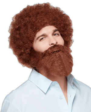 Bob Ross Wig and Beard by Spirit Halloween