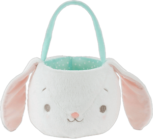 Hallmark Hoppy Easter Plush Bunny Basket with Sound