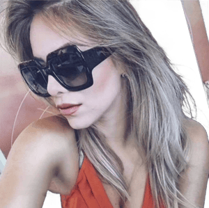 Women's Oversized Square Gradient Sunglasses