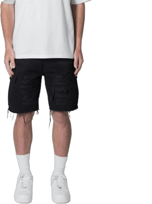 Mnml Men's Distressed Cargo Shorts