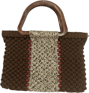 1970s Macrame Handbag