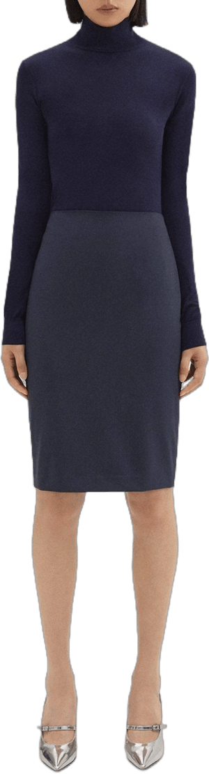 Pencil Skirt in Stretch Wool