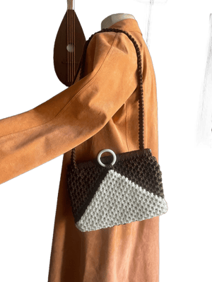 1970s Macrame Shoulder Bag