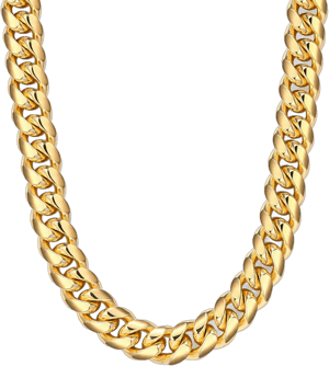 JAXXON 10mm Cuban Link Gold Chain