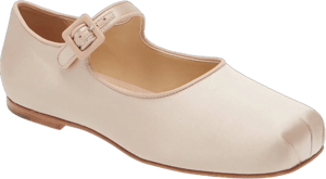 Sandy Liang Pink Mary Jane Pointe Ballerina Flats