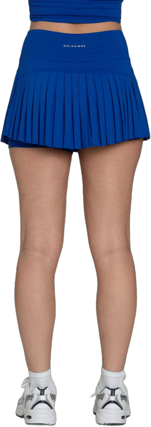 Gold Hinge Cobalt Pleated Tennis Skirt