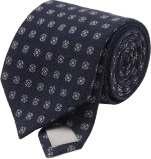 MANGO Men's Geometric Wool Necktie