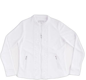 Pebble Beach Lightweight Full Zipped Ruched Jacket