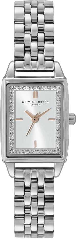 Olivia Burton Women's Townhouse Rectangular Stainless Steel Bracelet Watch