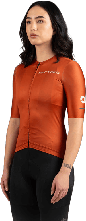 Pactimo Women's Pro-Level Orange Summit Aero Cycling Jersey