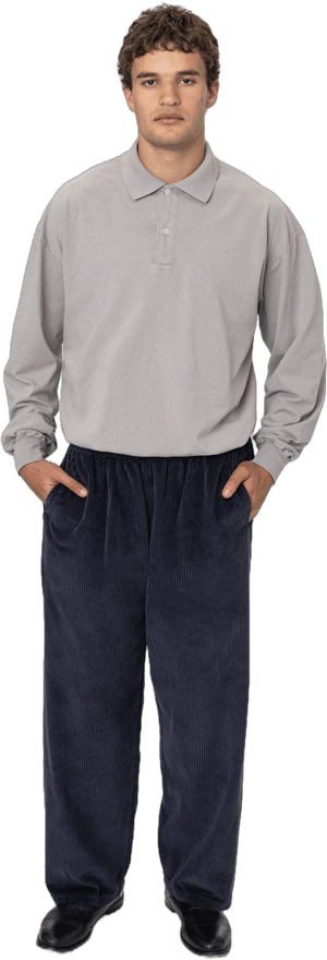 Los Angeles Apparel Men's Corduroy Wide Leg Pants