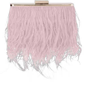 olga berg Estelle Feather Clutch