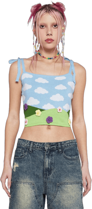 Delia*S by Dolls Kill Peaceful Acres Crop Top