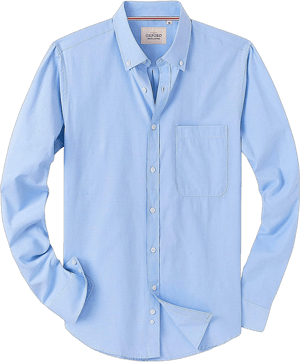 Men's Long Sleeve Oxford Shirt with Pocket