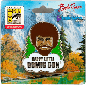 Bob Ross Collectibles Women's Happy Little Comic Con Enamel Collector Pin