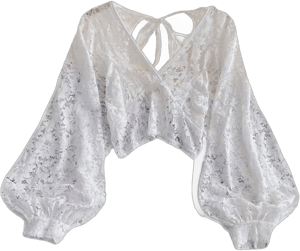 Cottagecore Lace Long Sleeve Blouse