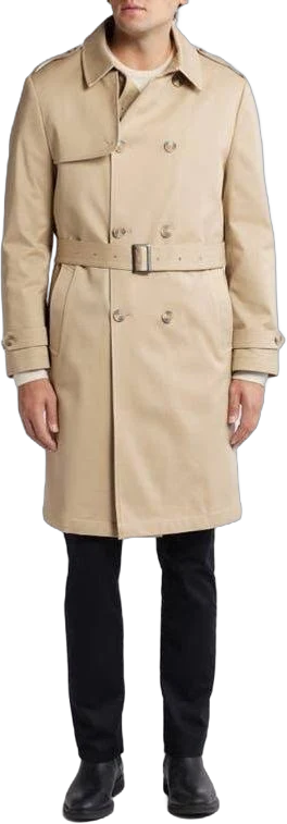 Hart Schaffner Marx Men's Bridgeport Water Resistant Double Breasted Trench Coat