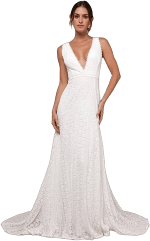 Lulus Sleeveless Backless Trumpet Maxi Dress