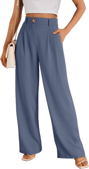 LILLUSORY Women's High-Waisted Wide Leg Dress Pants