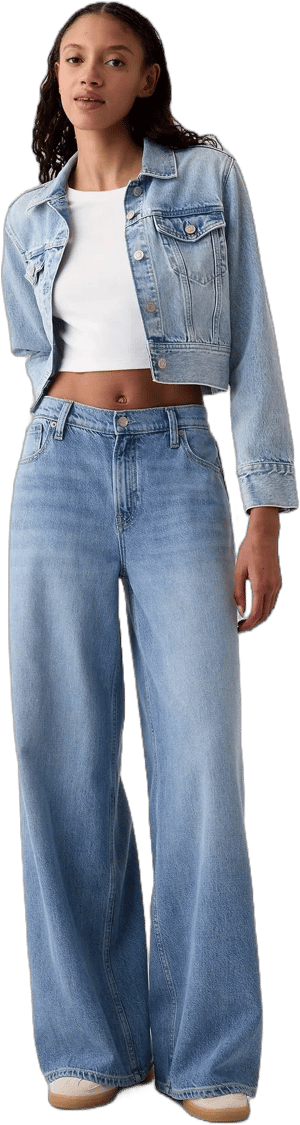 Gap Women's Mid Rise Ultrasoft Baggy Jeans