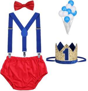 WELROG Baby Boys First Birthday Cake Smash Outfit