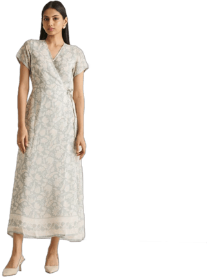 Reistor Women's Maxi Floral Wrap Dress