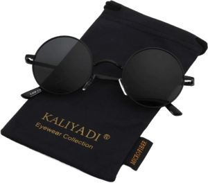 KALIYADI Round Polarized Metal Sunglasses