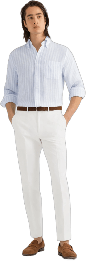 Proper Cloth Men's Cotton and Linen Dress Pants