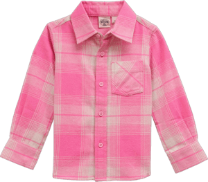 Outdoor Kids Flannel Button-Down Long-Sleeve Shirt