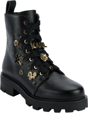 KARL LAGERFELD PARIS Women's Makenzie Combat Boots