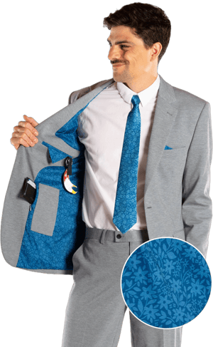 Shinesty Men's Floral Ultimate Suit