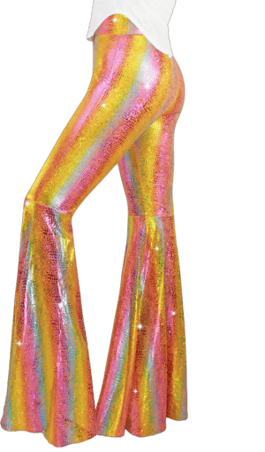 Women's Sparkly Sequin Flare Pants