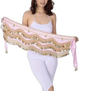 Adult Women's Belly Hip Scarf Wrap Sash